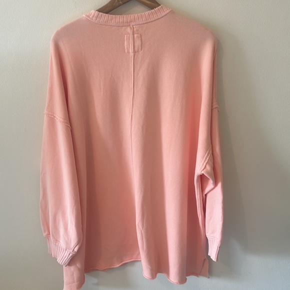 Aerie NWT Crewneck Oversized Sweatshirt - Coral - Large - Picture 7 of 9